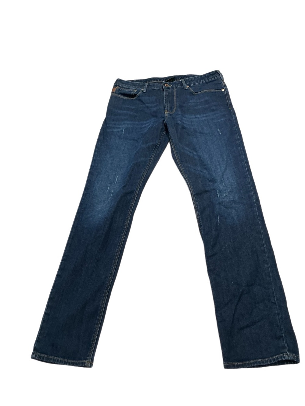Emporio Armani Men’s W32 L32 Dark Wash Straight Leg Jeans Designer Denim